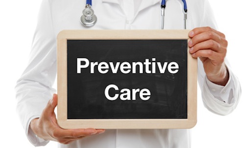 Doctor with Board Preventive Care